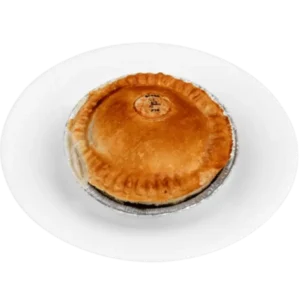 Golden Steak and Onion Pie with rich gravy filling