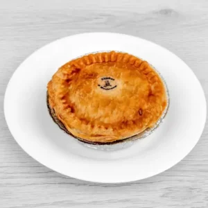 Vegetarian pasty with cheese and sweet onion in golden pastry